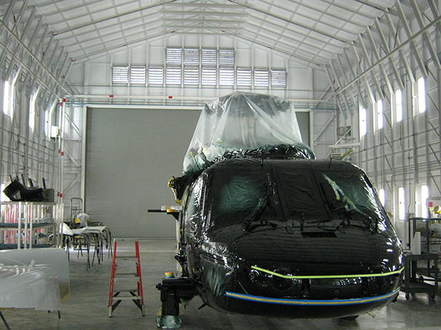 Helicopter Paint Booth 4